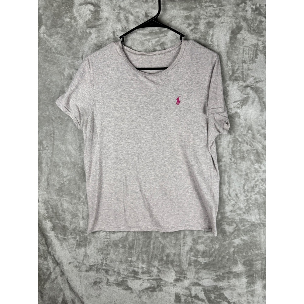 Polo Ralph Lauren Womens Medium Gray Short Sleeve‎ T Shirt Preppy Classic Tee